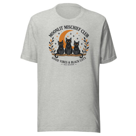 Halloween Cats Tee – Athletic Heather T-shirt