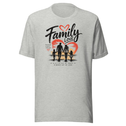 Family Love Tee – Athletic Heather T-shirt