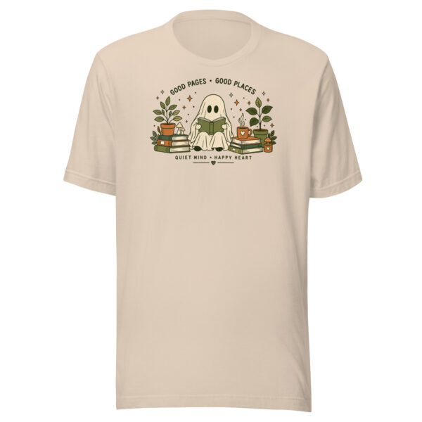 Good Pages Good Places Ghost Tee – Soft Cream T-shirt