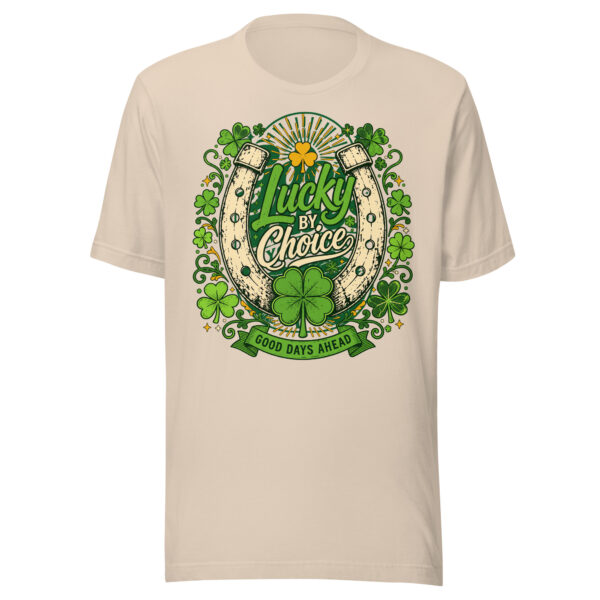 Lucky by Choice Horseshoe Tee – Soft Cream T-shirt