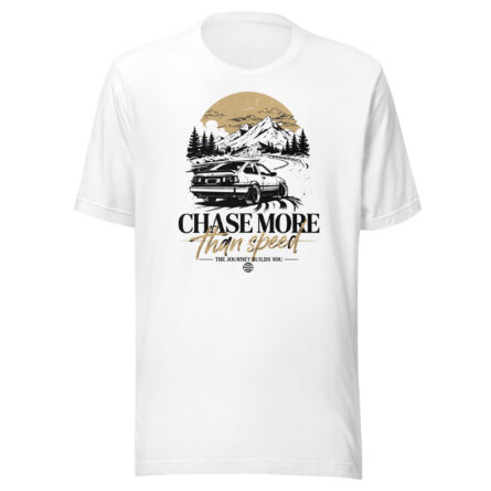 Chase More Than Speed Tee – White T-shirt